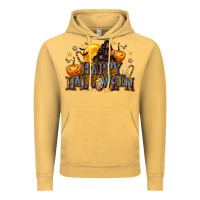 Vintage Mustard Happy Halloween Vintage Hoodie - texasbilliewilder