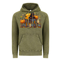 Vintage Olive Happy Halloween Vintage Hoodie - texasbilliewilder