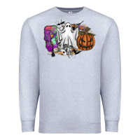 Heather Grey boo Premium Sweatshirt - SublimationCraftShop