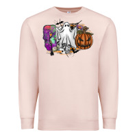 Pale Pink boo Premium Sweatshirt - SublimationCraftShop