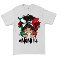 Dove Grey Mexican Mom Life Messy Bun Mama Premium Tee - BundleAndBundleShop