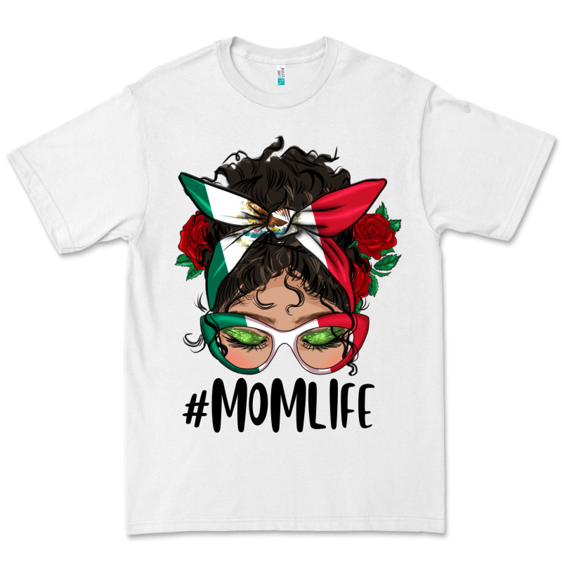 Mexican Mom Life Messy Bun Mama Premium Tee by BundleAndBundleShop | Teevron