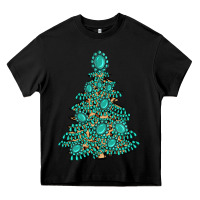 Black christmas tree with gemstones Heavy Core Tee - MaliasSmallBusiness