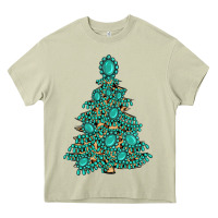 Mossy christmas tree with gemstones Heavy Core Tee - MaliasSmallBusiness