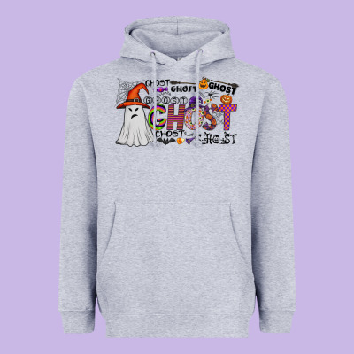 Ghost Heavyweight Hoodie Designed By Cowhidedigitalart