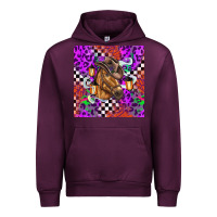 Mauve Wine halloween horse Urban Hoodie - BarkalooDesign