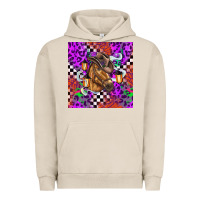 Pigment French Oak halloween horse Urban Hoodie - BarkalooDesign