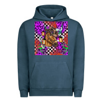 Pigment Midnight Navy halloween horse Urban Hoodie - BarkalooDesign
