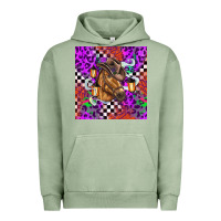 Pigment Oil Green halloween horse Urban Hoodie - BarkalooDesign