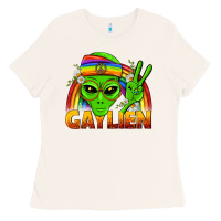 Bone Gaylien LGBTQ Pride Ladies Tee - BundleAndBundleShop