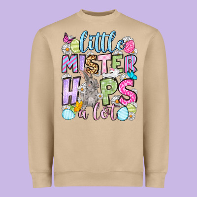 Easter Day Little Mister Hops A Lot Heavyweight Sweatshirt Designed By Oliviacreatesart