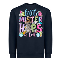 Navy Easter Day Little mister hops a lot Heavyweight Sweatshirt - OliviaCreatesArt
