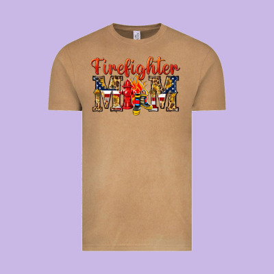 Firefighter Mom Vintage Tee Designed By Texasbilliewilder