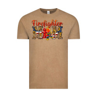 Vintage Coffee Firefighter Mom Vintage Tee - texasbilliewilder