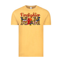 Vintage Mustard Firefighter Mom Vintage Tee - texasbilliewilder