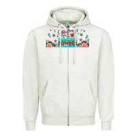 Oatmeal Heather coffe gives me teacher powers libbey glass Zipper Hoodie - BundleAndBundleShop