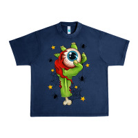 Navy Zombie Hand with Eyeball Urban Heavy Tee - texasbilliewilder