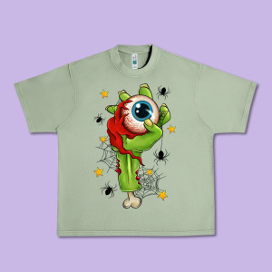 Zombie Hand With Eyeball Urban Heavy Tee Designed By Texasbilliewilder