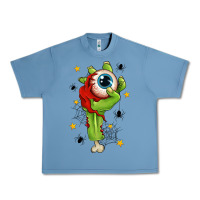 Pebble Blue Zombie Hand with Eyeball Urban Heavy Tee - texasbilliewilder