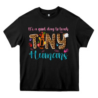 Black its a good day to teach tiny humans Heavy Core Tee - NancyCooperArtShop