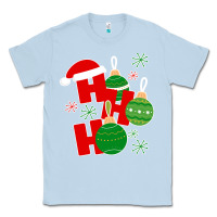 Dusty Blue Christmas Ho Ho Ho Classic Tee - Bettercallsaul
