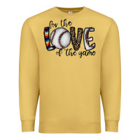 Antique Gold for the love of the game baseball Premium Sweatshirt - CowhideDigitalArt