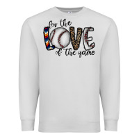 Dove Grey for the love of the game baseball Premium Sweatshirt - CowhideDigitalArt