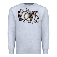 Heather Grey for the love of the game baseball Premium Sweatshirt - CowhideDigitalArt