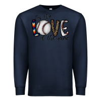 Navy for the love of the game baseball Premium Sweatshirt - CowhideDigitalArt