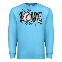 Ocean Blue for the love of the game baseball Premium Sweatshirt - CowhideDigitalArt