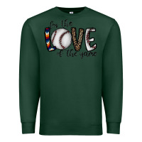 Sports Green for the love of the game baseball Premium Sweatshirt - CowhideDigitalArt