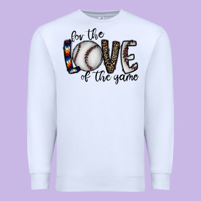 For The Love Of The Game Baseball Premium Sweatshirt Designed By Cowhidedigitalart