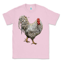 Bubblegum Pink dominique rooster Classic Tee - LillyAllenDesigns