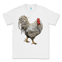 White dominique rooster Classic Tee - LillyAllenDesigns