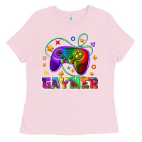 Bubblegum Pink Western Gaymer Ladies Tee - BundleAndBundleShop