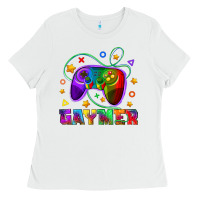 White Western Gaymer Ladies Tee - BundleAndBundleShop
