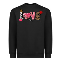 Black Love Valentine's Day Heavyweight Sweatshirt - FaDigitalArtStudio