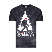 Cloud Black bigfoot christmas shirt Vintage Tee - DesigneFamous