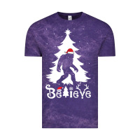 Cloud Purple bigfoot christmas shirt Vintage Tee - DesigneFamous