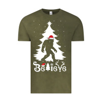 Vintage Olive bigfoot christmas shirt Vintage Tee - DesigneFamous
