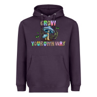 Plum grow your own way Heavyweight Hoodie - CowhideDigitalArt