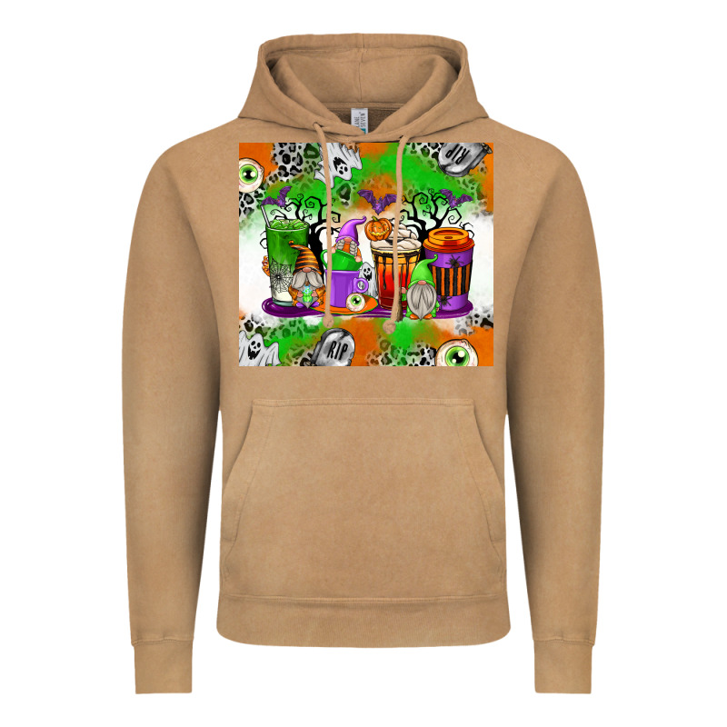 Halloween Coffee Cups Vintage Hoodie by texasbilliewilder | Teevron