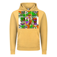Vintage Mustard Halloween Coffee Cups Vintage Hoodie - texasbilliewilder