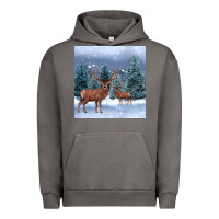 Pigment Tornado winter deer Urban Hoodie - BarkalooDesign