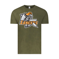 Vintage Olive omaha lancers Vintage Tee - DesigneFamous