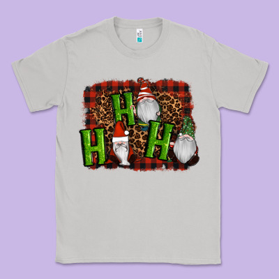 Ho Ho Ho Gnomes Christmas Classic Tee Designed By Ranaportraitstore