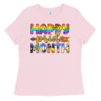 Western Happy Pride Month Lgbtq+ Ladies Tee | Teevron