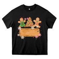 Black costom name christmas cookie Heavy Core Tee - MaliasSmallBusiness