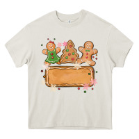 Cream costom name christmas cookie Heavy Core Tee - MaliasSmallBusiness