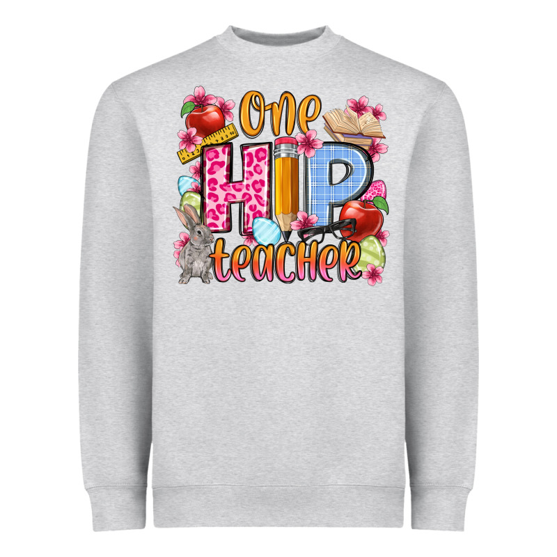 Easter Day One Hip Teacher Heavyweight Sweatshirt by OliviaCreatesArt | Teevron